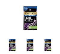 Twinings Earl Grey Bergamot & Lemon Flavoured Decaffeinated Black Tea Blend, 40 Biodegradable Tea Bags (Pack of 4)