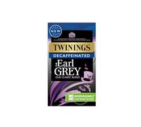 Twinings Earl Grey Bergamot & Lemon Flavoured Decaffeinated Black Tea Blend, 40 Biodegradable Tea Bags