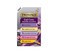Twinings - Earl Grey - Discovery Collection - Black Tea - 4 x 20 Envelopes Multipack - Classic Bergamot Flavour