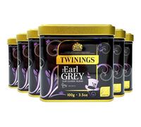 Twinings Earl Grey Loose Tea in Tin 600g (Multipack of 6 x 100g tins)