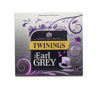 Twinings - Earl Grey Tea - 50 Envelopes - String & Tag - Sugar Free - Classic Black Tea - Bergamot Flavour - Convenient Individually Wrapped