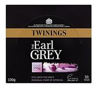 Twinings Earl Grey Tea Enveloped Tea Bags, 6 Boxes of 50 Individually Wrapped Tea Bags