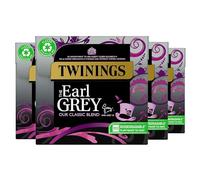 Twinings Earl Grey Tea | Full & Fragrant Earl Grey Tea Bags | Bergamot & Lemon Flavoured Black Tea Blend | Multipack Bulk Buy 320 (4 x 80) Biodegradable Tea Bags