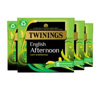 Twinings English Afternoon Tea | Light, Delicate & Refreshing Black Tea | Multipack Bulk Buy, 320 (4 x 80) Biodegradable Tea Bags