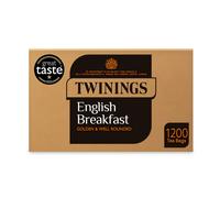 Twinings English Breakfast Bulk Tea | Golden, Well Rounded & Full Bodied Black Tea | Bulk Buy 1200 Biodegradable Tea Bags