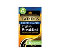 Twinings English Breakfast Decaf Tea | Golden, Well Rounded & Full Bodied Decaffeinated Black Tea | 40 Biodegradable Tea Bags