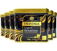Twinings English Breakfast Loose Tea in Tin 600g (Multipack of 6 x 100g tins)