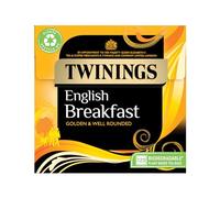 Twinings English Breakfast Tea | Golden, Well Rounded & Full Bodied Black Tea | Large Pack 120 Biodegradable Tea Bags
