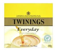 Twinings Everyday 50 Envelope Teabags 100g - Pack of 6