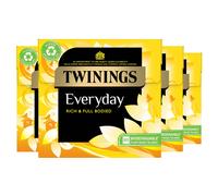 Twinings Everyday Tea | Classic Blend, Rich & Well Rounded Black Tea | Multipack Bulk Buy, 320 (4 x 80) Biodegradable Tea Bags