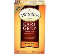 Twinings - Earl Grey Extra Bold - Black Tea - International Blend - 20 Envelopes - Strong Bergamot Citrus Taste
