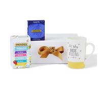 Twinings - Festive Tea Wellbeing Collection Gift Box - 5 Popular Superblends Teas With "Bee Happy" Mug