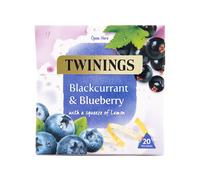 Twinings Fruit & Herbal Tea Blackcurrant & Blueberry Tea with Lemon Caffeine-Free Tea Sugar Free Tea Bags - 4 x 20 Pack (80 Tea Bags)