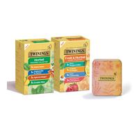 Twinings - Fruit & Herbal Tea Selection Pack with Pocket Tin - Caffeine Free Infusions Including Berries, Citrus and Floral Blends