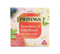 Twinings Fruit & Herbal Tea - Strawberry & Elderflower Tea - 4 x 20 Teabags - Caffeine Free Tea - Sugar Free Tea Bags