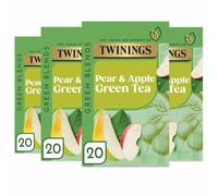 Twinings Green Tea, Apple and Pear 80 Tea Bags (Multipack of 4 x 20 Bags)