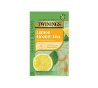 Twinings - Green Tea & Lemon - 20 Tea Bags - Sugar Free - Refreshing Green Tea Blend - Citrus Flavour - Antioxidant Rich - Everyday Drinking