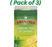 Twinings Green Tea & Lemon Tea bags 3 x Packs (75 Tea Bags Total)