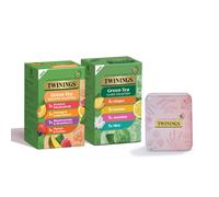 Twinings Green Tea Lovers Selection Pack with Pocket Tin Range of Green Tea Bags Including Pure, Jasmine & Flavoured Blends
