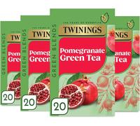 Twinings Green Tea & Pomegranate 80 Bags (Multipack 20 Count (Pack of 4)
