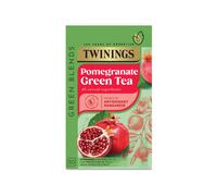 Twinings Green Tea - Pomegranate Green Tea - 4 x 20 Tea Bags - All Natural Flavours - Sugar Free Tea