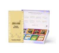 Twinings - Happy Birthday Favourites Collection - Tea Gift Box - 40 Envelopes - Assorted Black Green & Herbal Teas