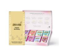 Twinings - Happy Birthday Superblends Collection - Tea Gift Box - 40 Envelopes - Functional Herbal Wellness Blends