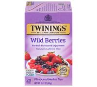 Twinings Herbal Wild Berries Bagged Tea, 20 Count