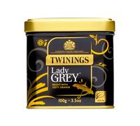 Twinings - Lady Grey - Loose Leaf Black Tea - 100g Tea Caddy - Light Citrus Infused Bergamot Blend