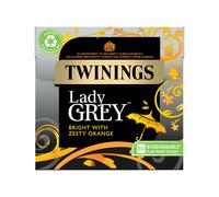 Twinings Lady Grey Tea Bright & Refreshing Black Tea with Zesty Orange, 40 Biodegradable Tea Bags