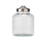 Twinings Large Jar Large Ribbed Glass Jar Empty Storage Solution for Tea Twinings Tea Selection