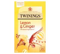 Twinings Lemon & Ginger 20 Tea Bags 30g (Pack of 4)