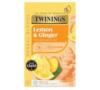 Twinings Lemon & Ginger Tea Bags, Pack of 20