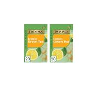 Twinings Lemon Green Tea 20 Tea Bags (Pack of 2)