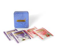 Twinings Limited Edition Festive Pocket Tin - 4 envelopes of Superblends; 2 x Sleep & 2 x Glow.