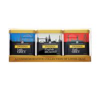 Twinings London Skyline Collection with Caddies - Black Tea - Tea Caddie 3 x 100g Loose Tea - Includes 3 Types of Tea - Celebrating London and British