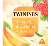Twinings Mango, Strawberry and Lime Fruit Tea, 20 Tea Bags (Pack of 1)