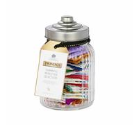 Twinings Mixed Tea & Infusions Selection Filled Jar - 30 Tea Bags - Small Ribbed Glass Jar - Filled With A Range of Tea - Variety Tea Gift