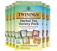 Twinings of London Assorted Herbal Tea Bags, 20 Count (Pack of 6)