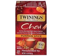 Twinings of London Pumpkin Spice Chai Tea Bags, 20 Count