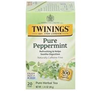 Twinings of London Pure Peppermint Herbal Tea Bags, 20 Count