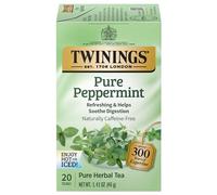 Twinings of London Pure Peppermint Herbal Tea Bags, 20 Count
