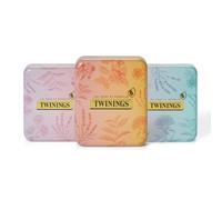 Twinings - Pack of 3 Pocket Tea Tins - Mixed Selection - Reusable Compact Metal Tins with Assorted Tea Bags - Ideal for Travel, Sampling or Gi
