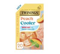 Twinings Peach and Vanilla Herbal Infusion. 20 tea bags. Sweet, Velvety, Indulgent Caffeine Free