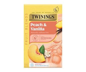 Twinings Peach Cooler. Peach Flavoured Fruit Infusion Tea Bags. 20 tea bags.