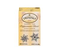 Twinings Peppermint Cheer Herbal Tea International Blend 20 Envelopes Festive Mint