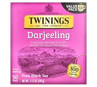 Twinings, Pure Black Tea, Darjeeling, 50 Tea Bags, 3.53 oz (100 g)