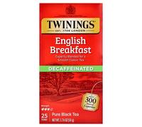 Twinings Classics Naturally Decaffeinated English Breakfast Tea - 25 Tea Bags