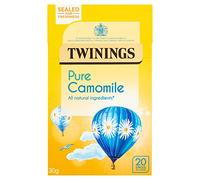 Twinings Pure Camomile Flavoured Tea - 20 BiodegradableTea Bags Caffeine & Sugar Free Herbal Vegan Tea Soothing & Calming Beverage