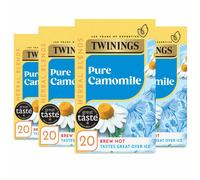 Twinings Pure Camomile Flavoured Tea 80 BiodegradableTea Bags Multipack of